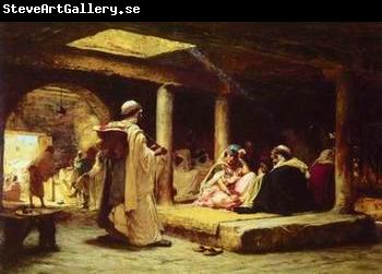 unknow artist Arab or Arabic people and life. Orientalism oil paintings  328